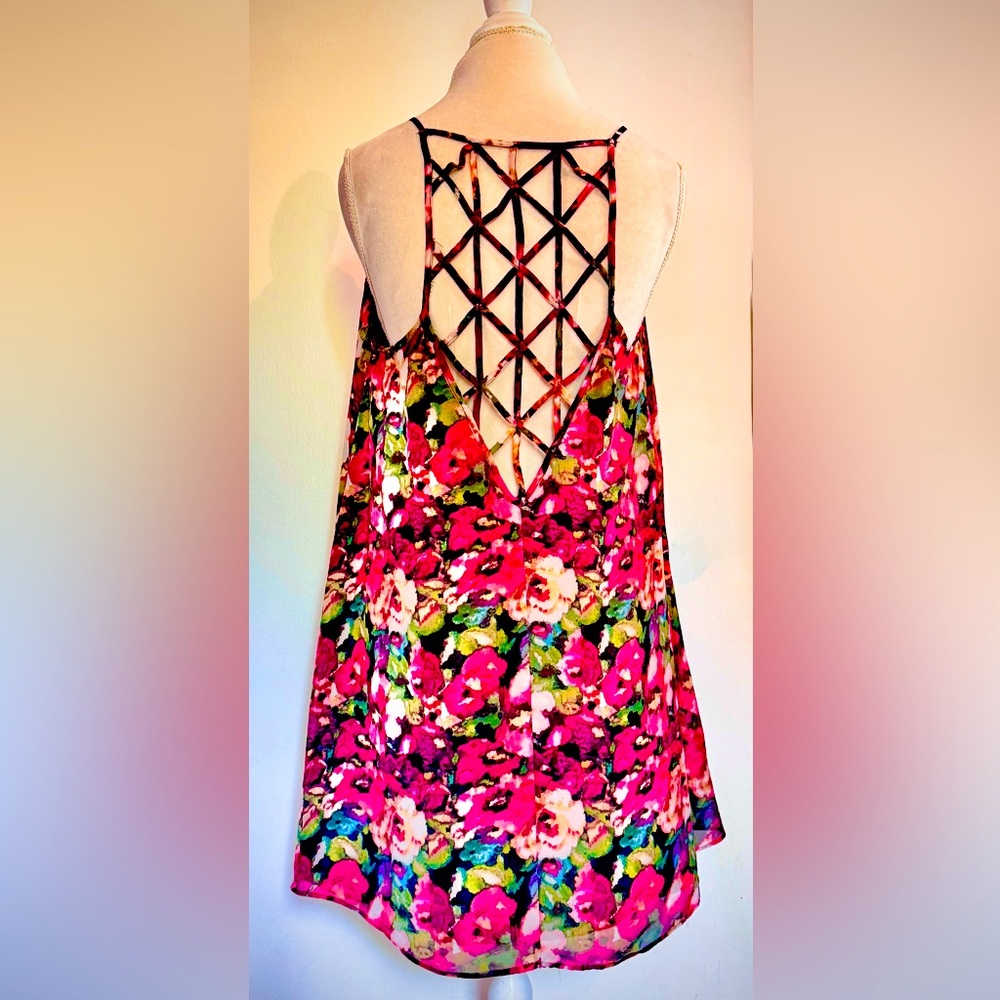 Forever 21 Floral Strappy Back Dress